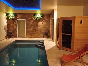 Piscine couverte, piscine chauffée