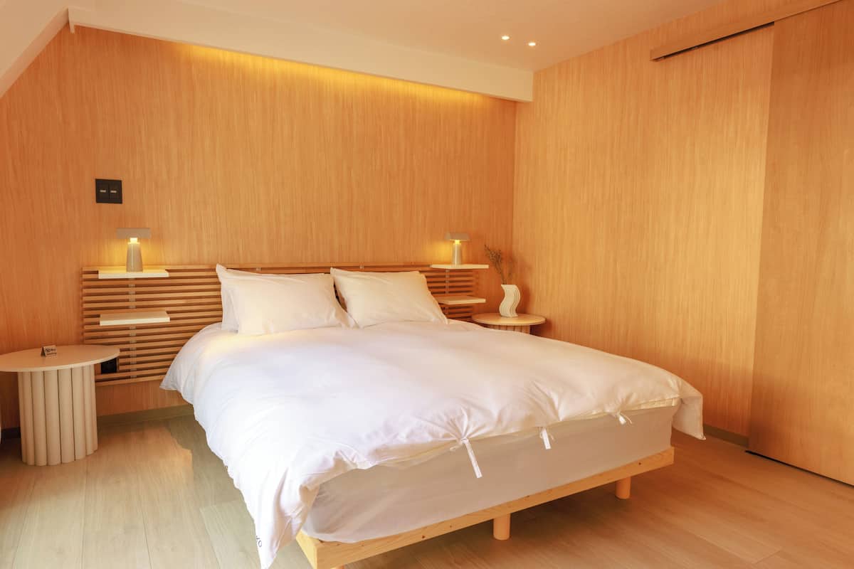 1 chambre, couette en duvet d'oie, décoration personnalisée