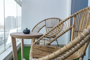 Studio Supérieur, balcon, vue ville | Balcon