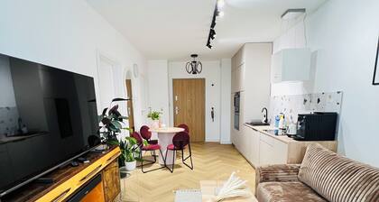 charming family-friendly apartament in Cracow- WiFi, AC and green surroundings