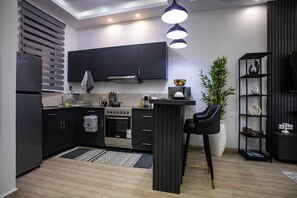 Private kitchen - Gray Haven Lakeside Condo. Cozy 1-bedroom in delightful Entebbe (Entebbe)