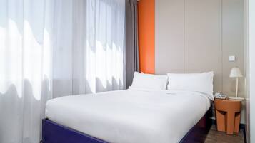 Doppelzimmer | Verdunkelungsvorhänge, kostenloses WLAN
