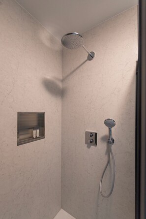 Hair dryer, towels