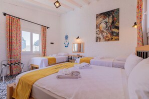 Chambre Quadruple Deluxe | Couette en duvet d'oie, matelas Tempur-Pedic