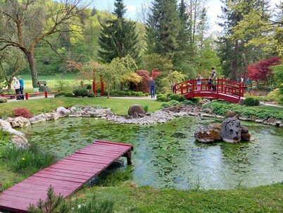 2-bedroom house, kitchen, sauna, wi-fi, TV, terrace, firepit,  garden, parking.
