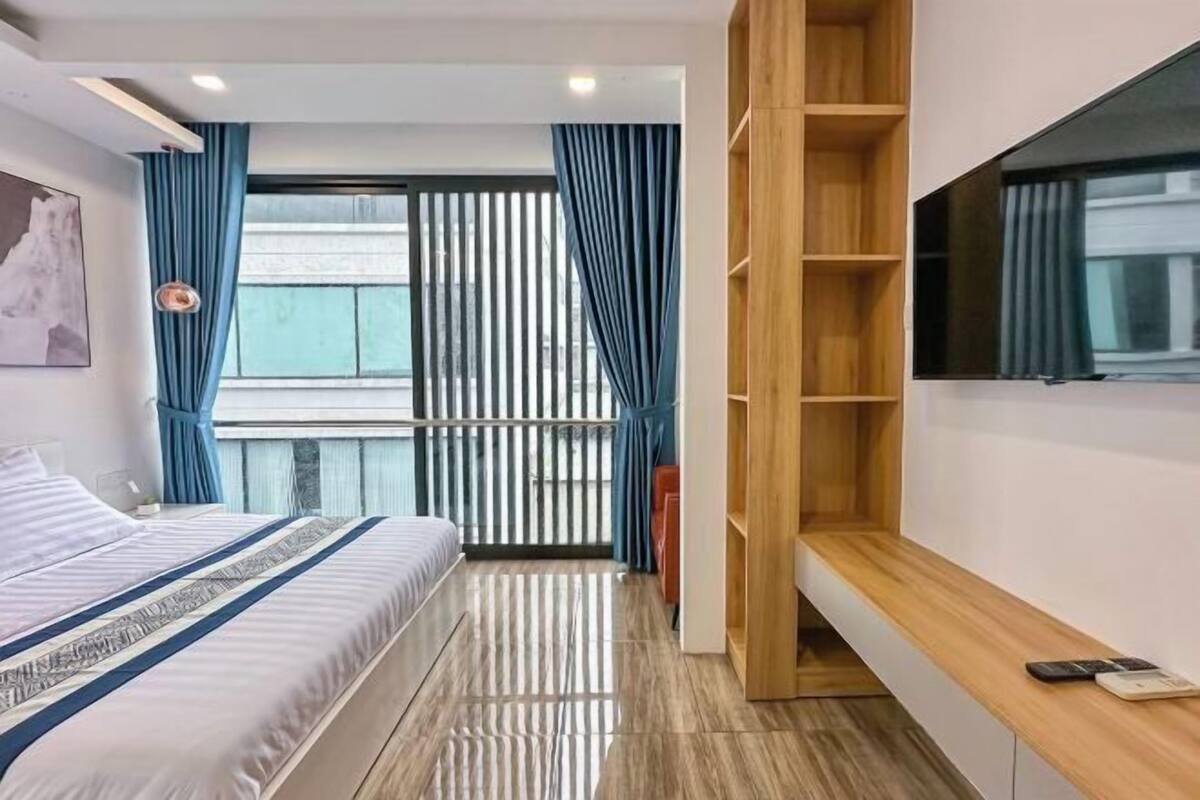 2 bilik tidur, cadar kapas Mesir, peralatan tempat tidur premium