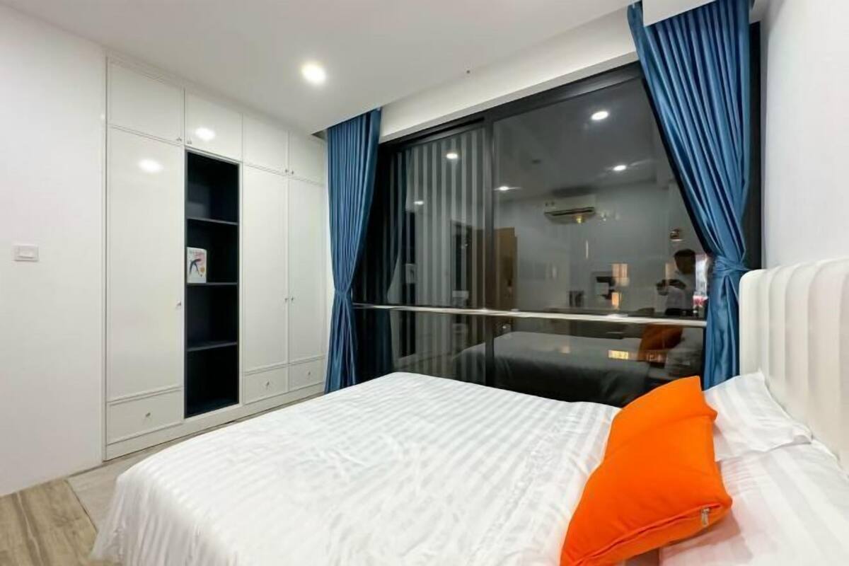 2 bilik tidur, cadar kapas Mesir, peralatan tempat tidur premium