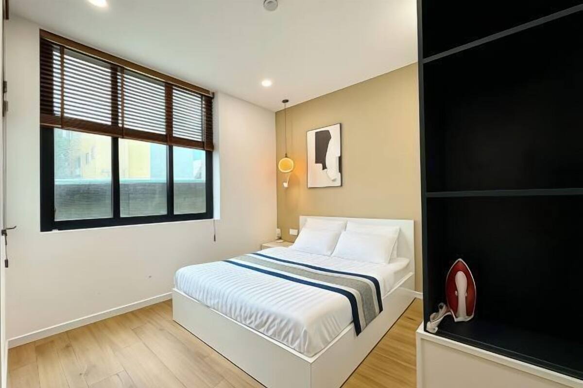 2 bilik tidur, cadar kapas Mesir, peralatan tempat tidur premium