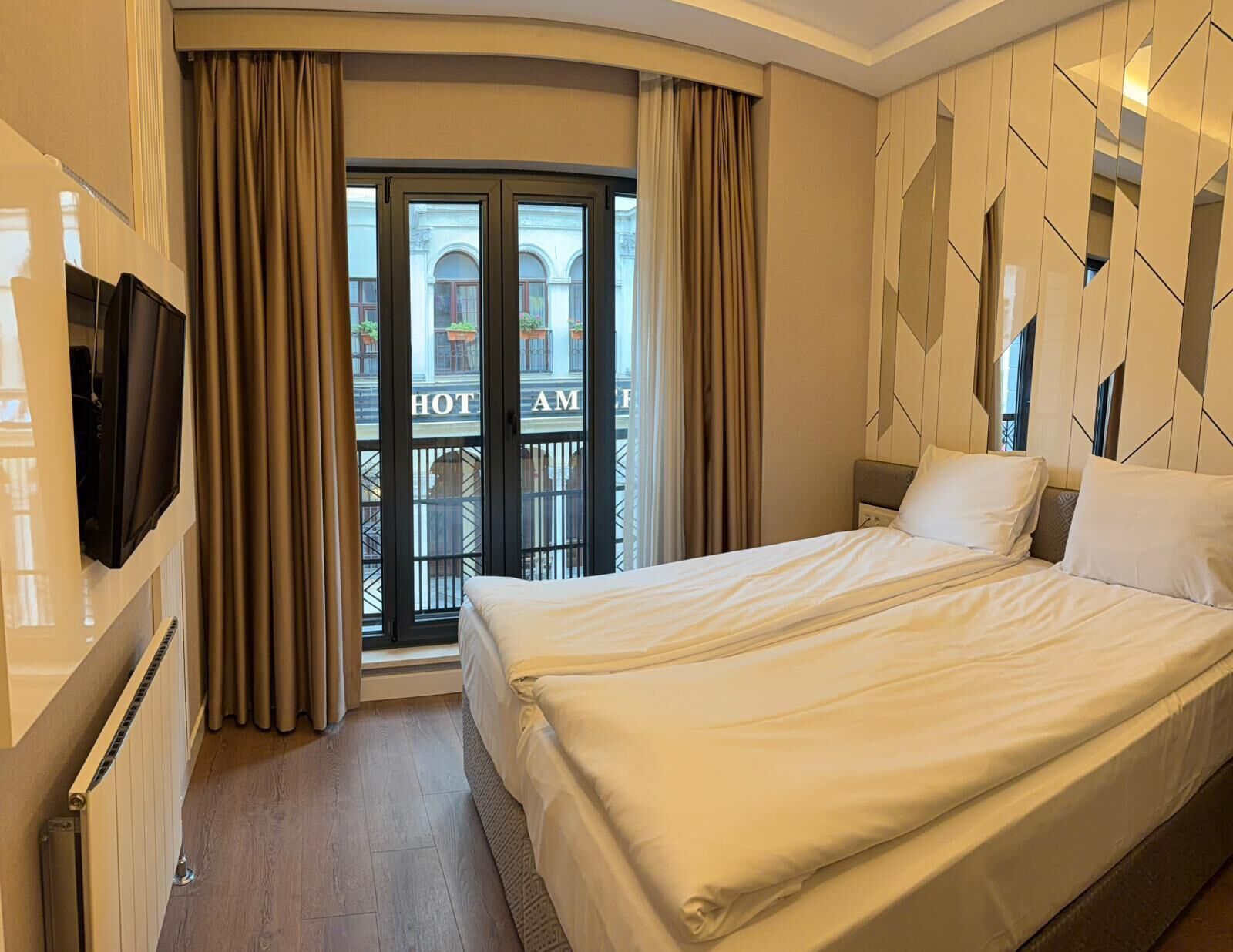 Premium bedding, free WiFi, bed sheets