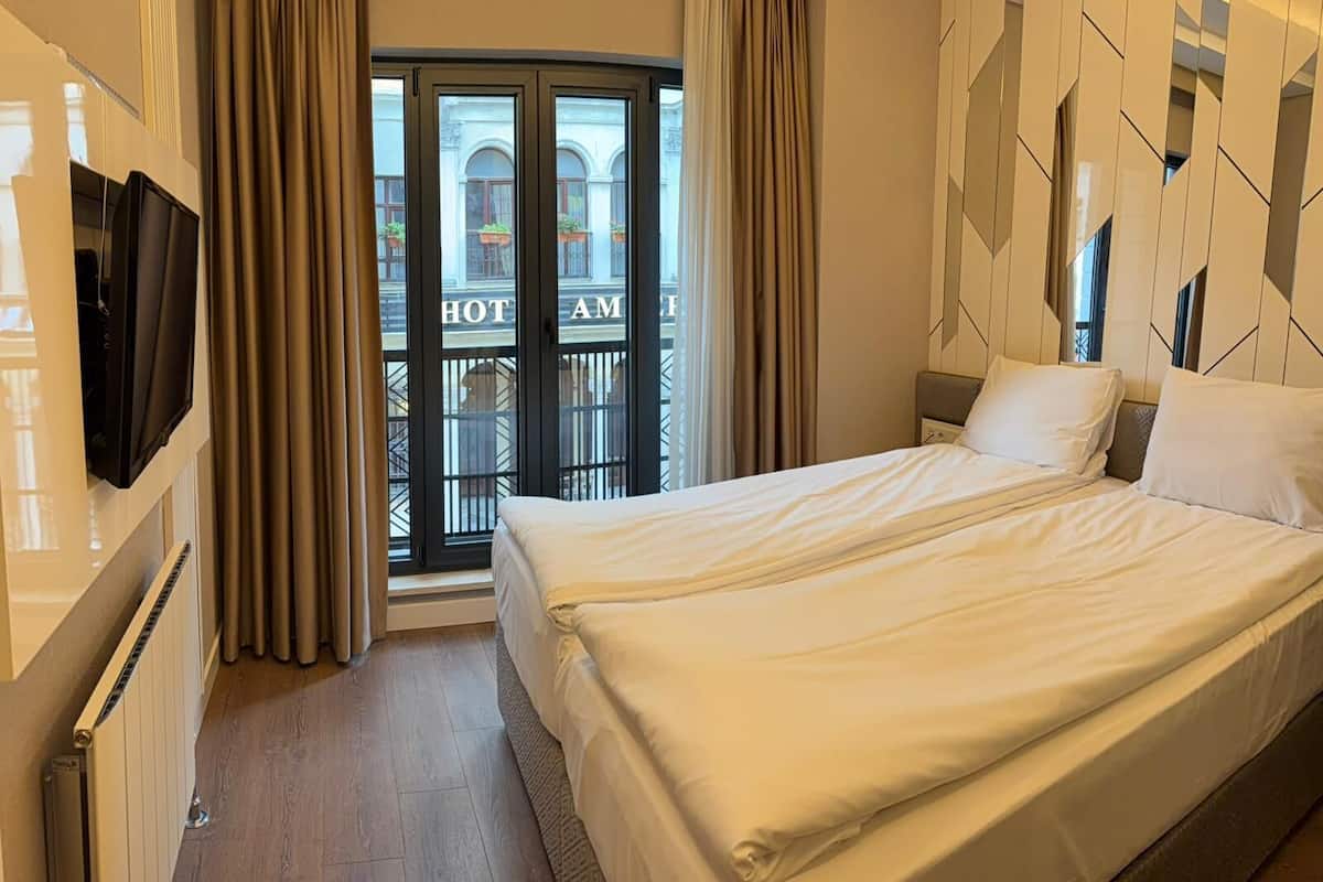 Premium bedding, free WiFi, bed sheets