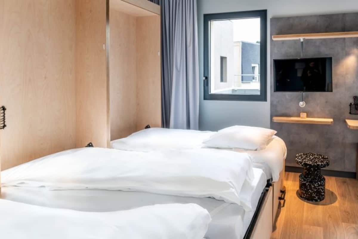 Room, Multiple Beds, Accessible | Blackout drapes, soundproofing, iron/ironing board, free WiFi