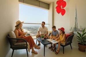 Deluxe Apartment, 2 Bedrooms, City View | 2 bedrooms, premium bedding, down comforters, memory foam beds