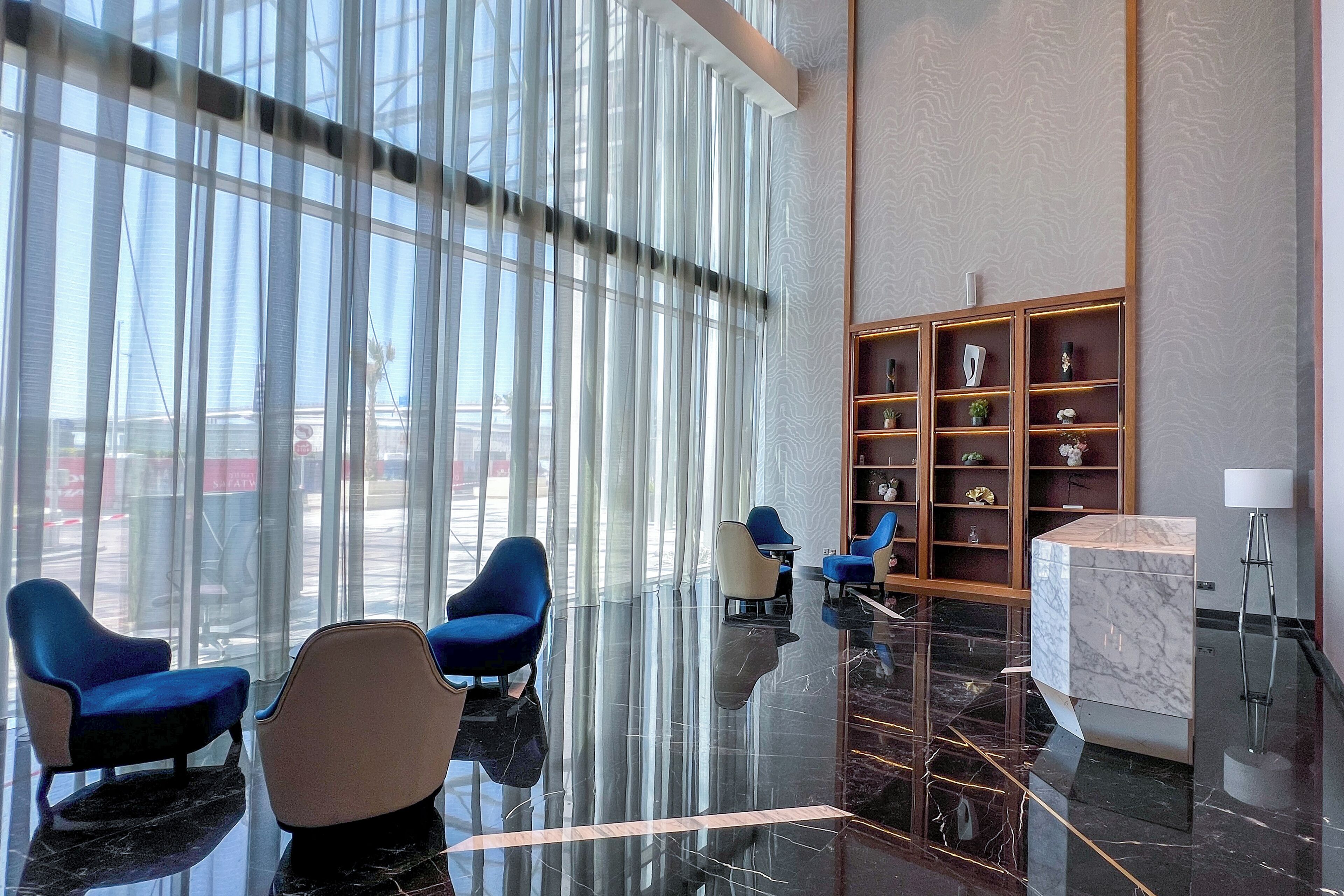 Sittområde i lobbyn