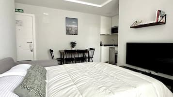 1 sovrum, strykjärn/strykbräda, resesäng och wi-fi