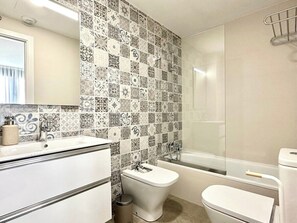 Shower, hair dryer