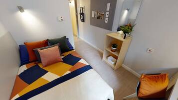 Blackout drapes, iron/ironing board (on request), WiFi (free)
