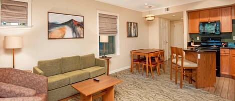 TV, fireplace, DVD player, stereo
