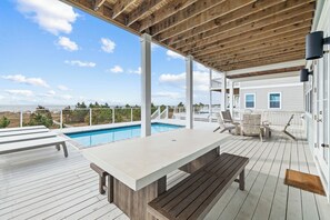 A heated pool