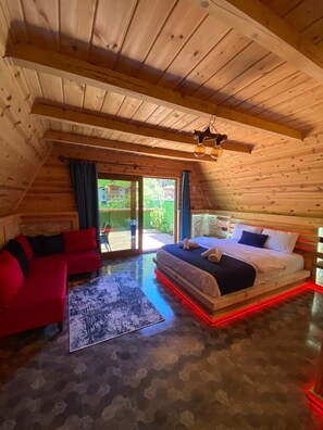 Family Bungalow, Balcony, Mountain View - Elasya Bungalov (Camlihemsin)