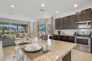 Full equipped kitchen - 6BR Pool Home near Theme Parks & Disney (Kissimmee)