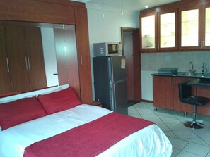 1 dormitorio, tabla de planchar con plancha, wifi y ropa de cama