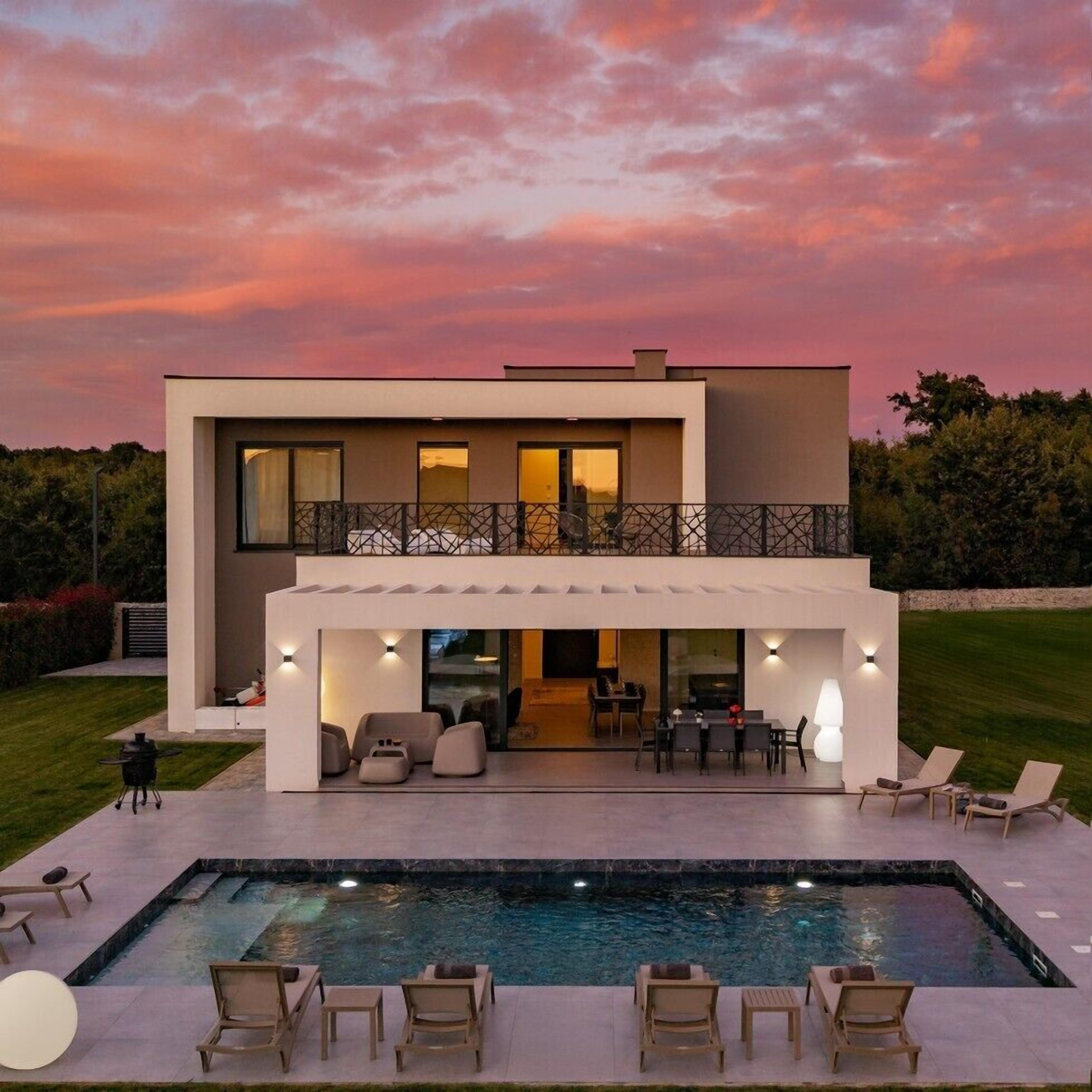 A heated pool