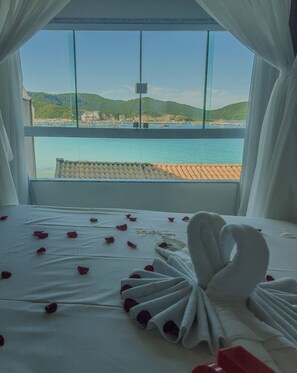 Apartament Deluxe, vistes al mar | Vista de la platja o del mar