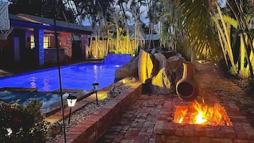 Indoor pool, a heated pool