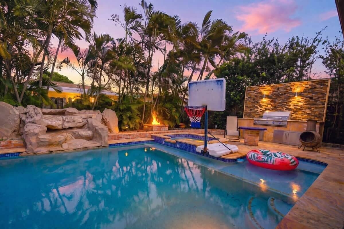Indoor pool, a heated pool