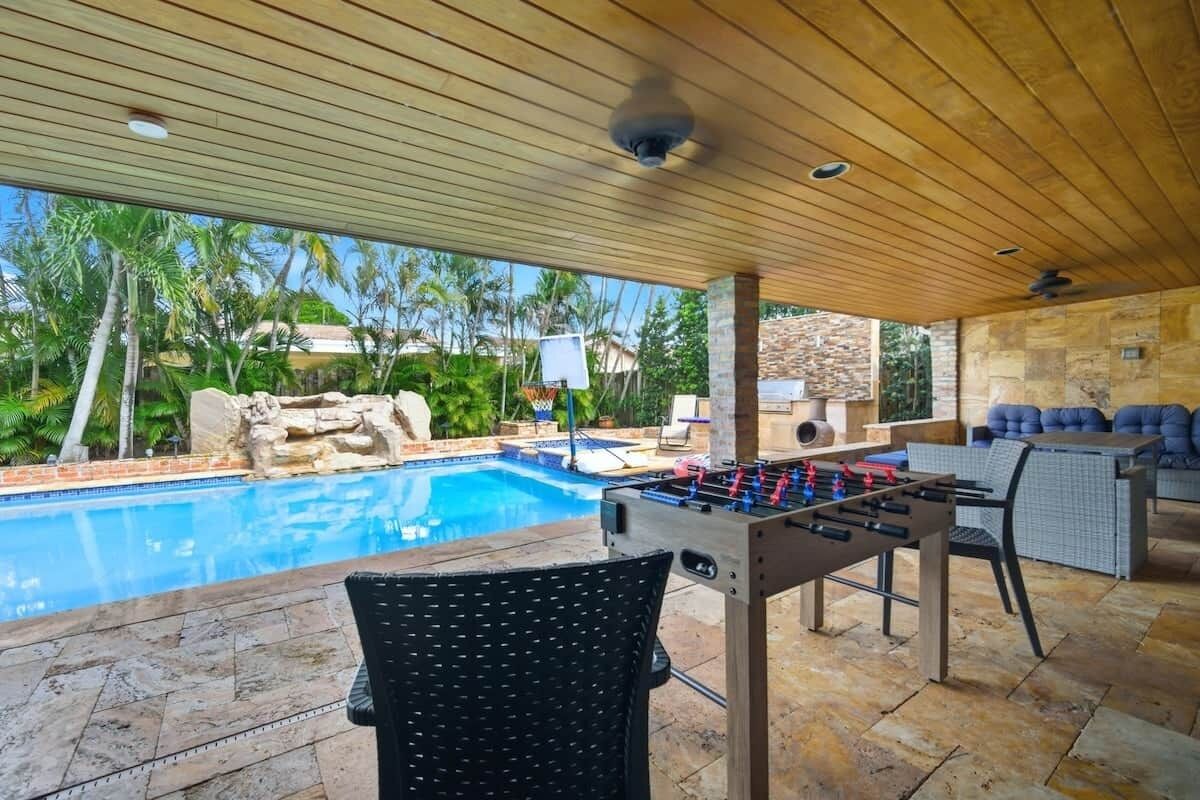 Indoor pool, a heated pool