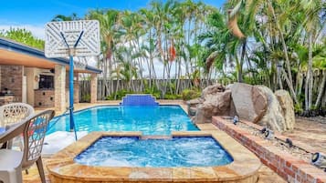 Indoor pool, a heated pool