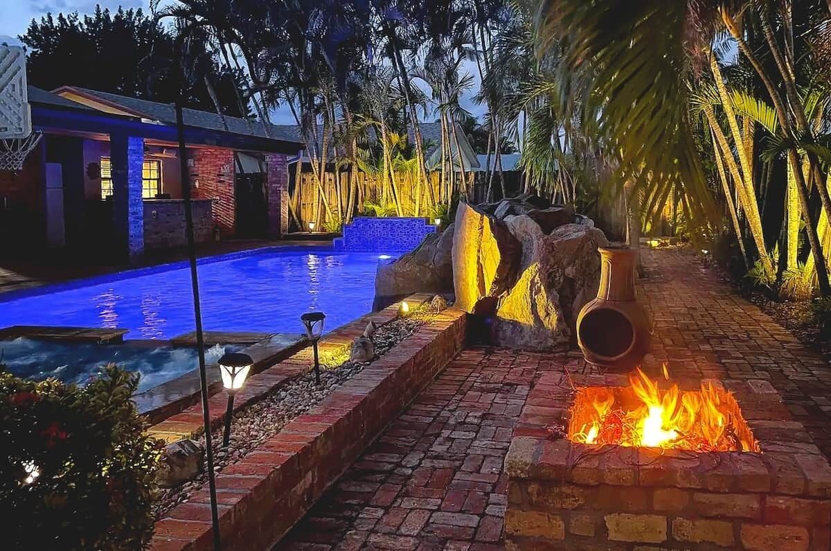 Indoor pool, a heated pool