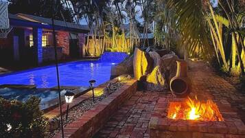 Indoor pool, a heated pool