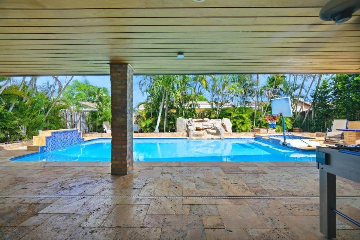 Indoor pool, a heated pool