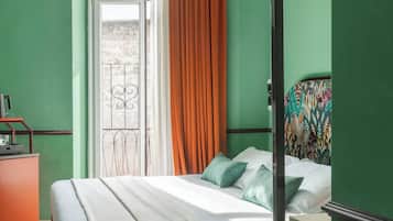 Basic Double Room | Minibar, in-room safe, blackout curtains, soundproofing