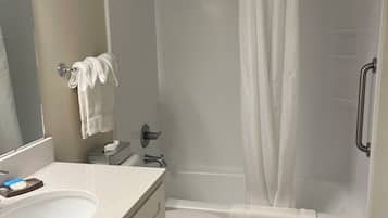 Hair dryer, towels