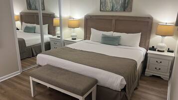 1 bedroom, iron/ironing board, internet, bed sheets