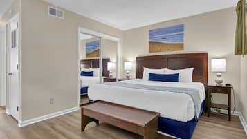 1 habitación, tabla de planchar con plancha, internet y ropa de cama