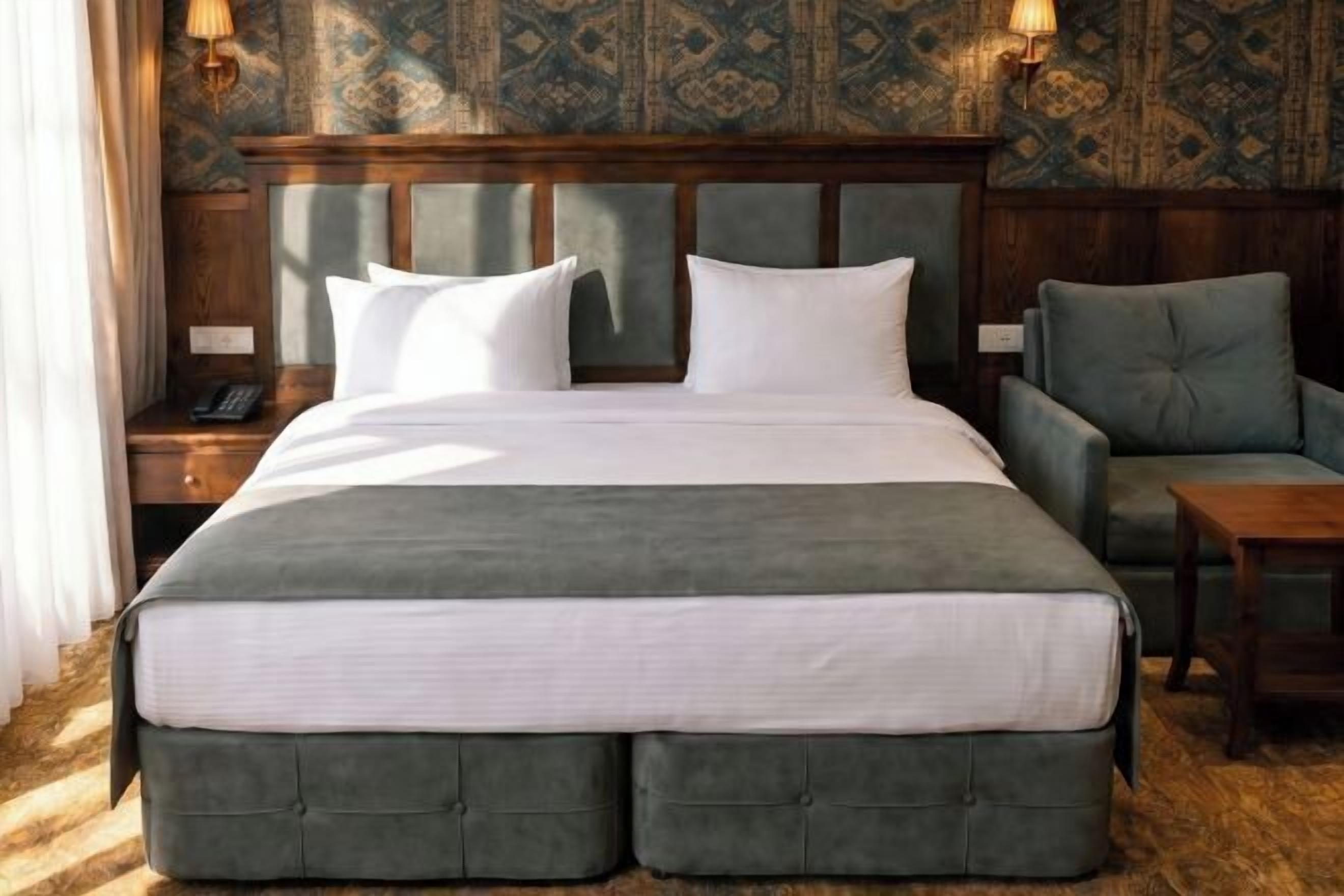 Sábanas italianas Frette, ropa de cama de alta calidad y escritorio 