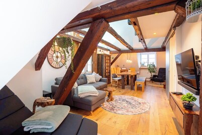 Familienparadies Nahe Legoland mit Galerie und Höchster Dachterrasse der Stadt