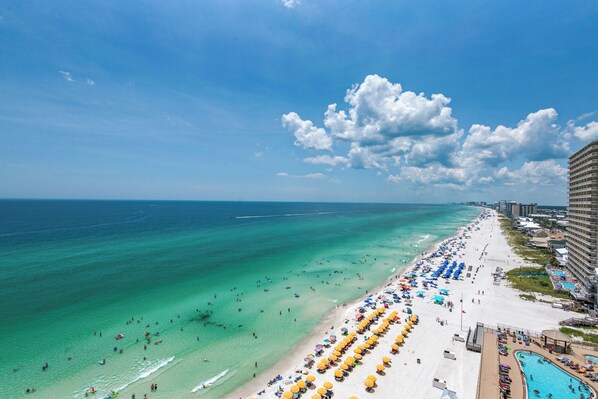 On the beach, white sand - Treasure Island 1401 (Panama City Beach)