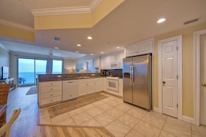 Condo, Multiple Beds, Balcony (Treasure Island 1411) | Private kitchen - Treasure Island 1411 (Panama City Beach)