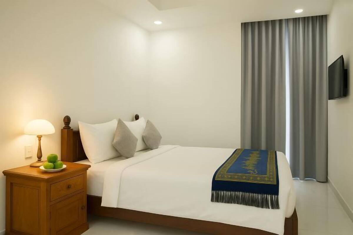 Luxe beddengoed, pillowtop-bedden, geluiddichte muren, gratis wifi