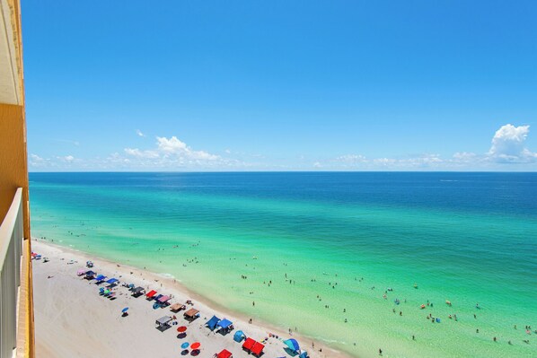 On the beach, white sand - Treasure Island 1504 (Panama City Beach)