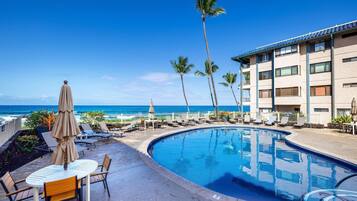 Condo, 1 King Bed with Sofa bed (Kona Reef#A7) | Pool | A heated pool