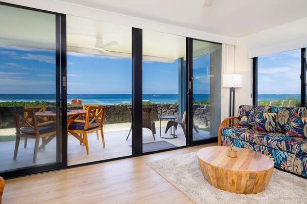 Appart'hôtel, 1 très grand lit et 1 canapé-lit (Kona Reef#A7) | Coin séjour