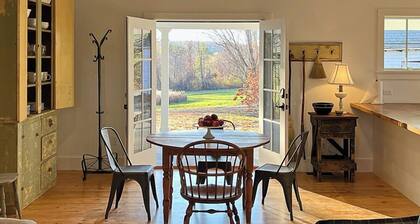 The Vermont Farmhouse + Stunning Views + Dog Friendly + Adjacent Nature Preserve