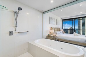 Hair dryer, towels