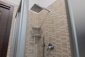 Apartment | Bathroom | Separate tub and shower, hair dryer, towels, soap - Turin World Apartment by Wonderful Italy (Turin)
