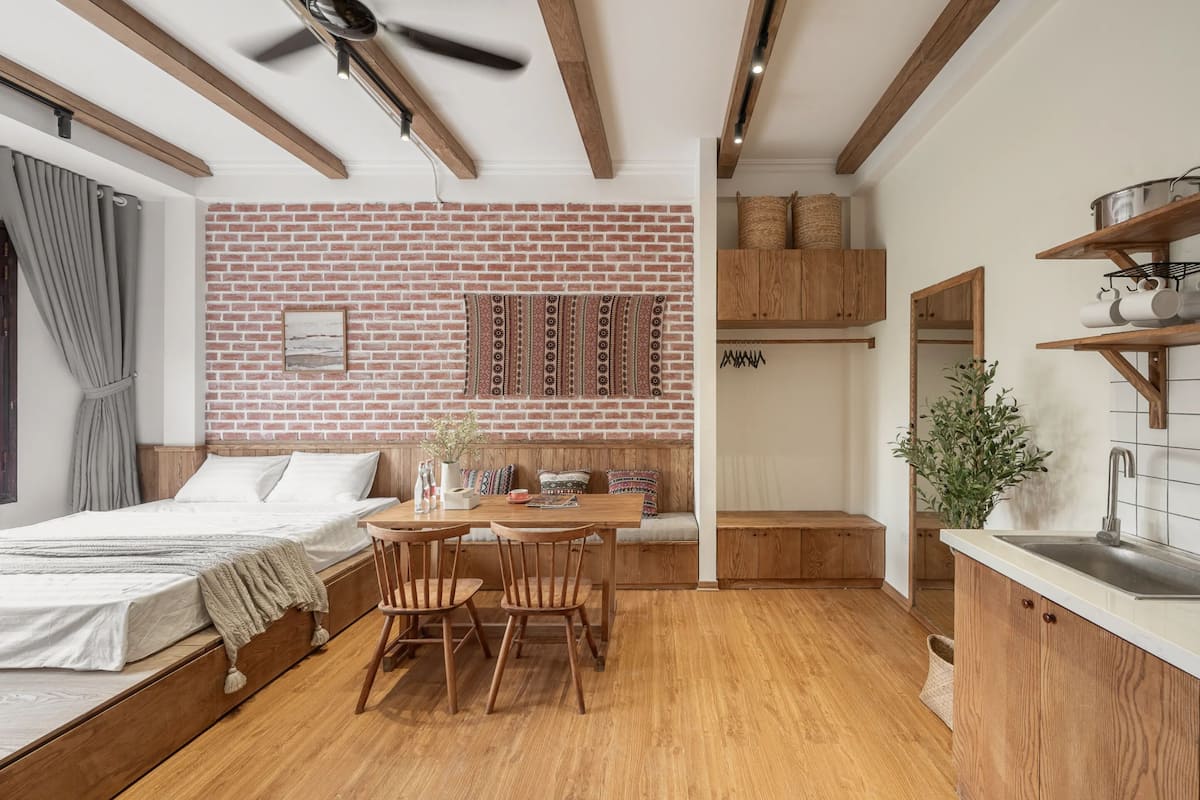 Studio Deluxe, quang cảnh thành phố | 3 phòng ngủ, bộ trải giường bằng vải cotton Ai Cập
